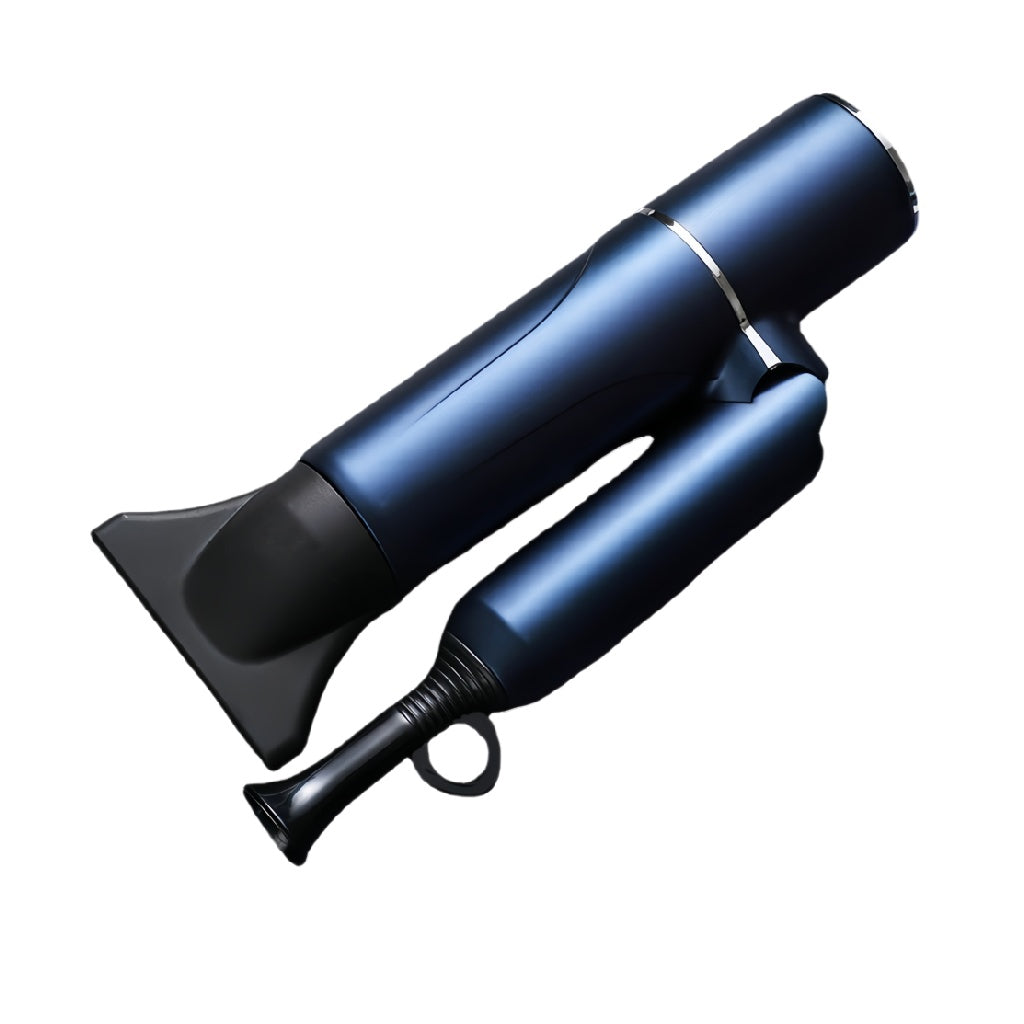 windvera Professional Ionic Hair Dryer with Foldable Handle and Concentrator Nozzle - Navy Blue
