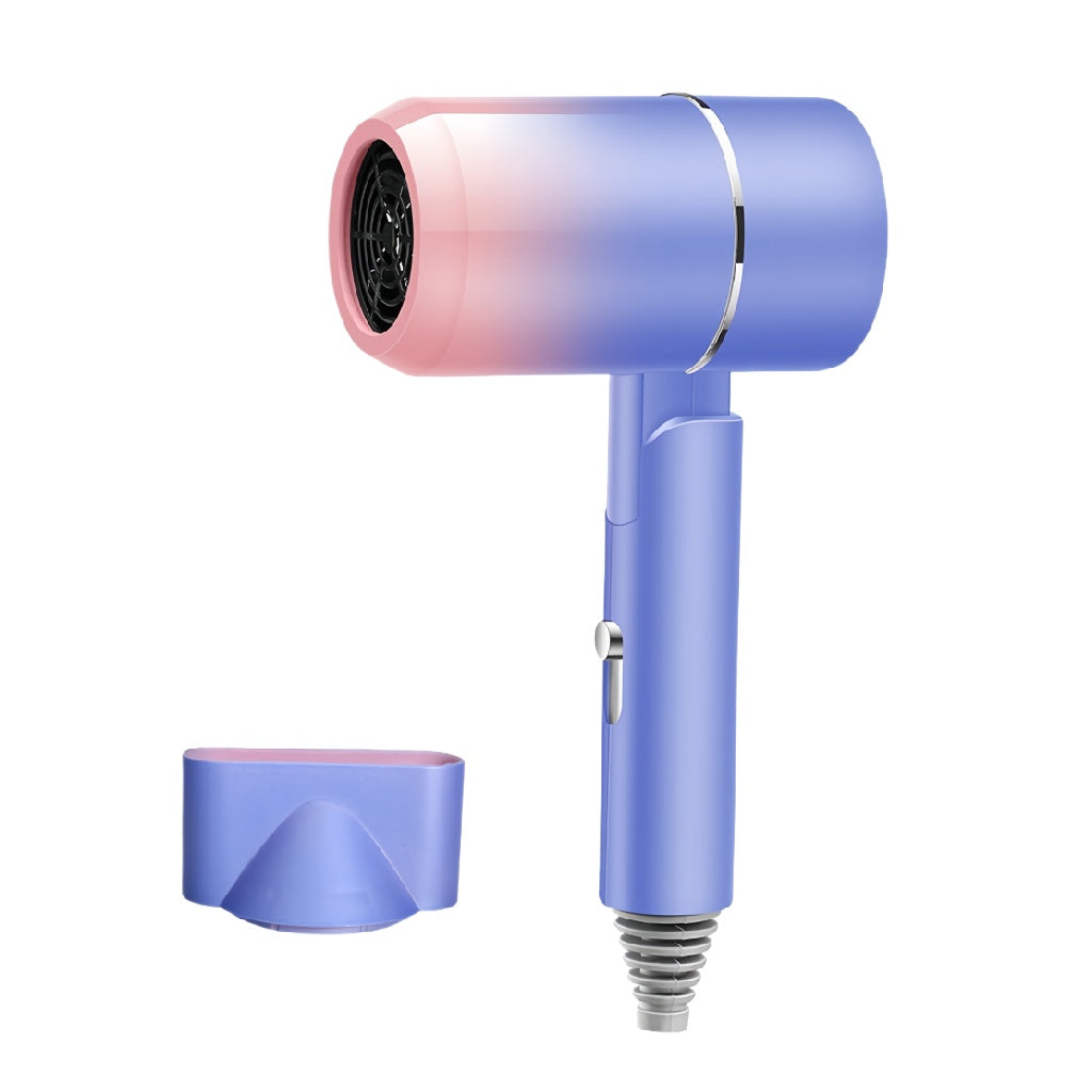 windvera Compact Ionic Hair Dryer with Gradient Design and Adjustable Settings - Blue & Pink